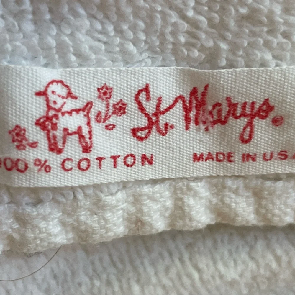 Vtg 1971 Barbie & Mod Friends hand towel 100% cotton vintage St. Mary’s mod sqad